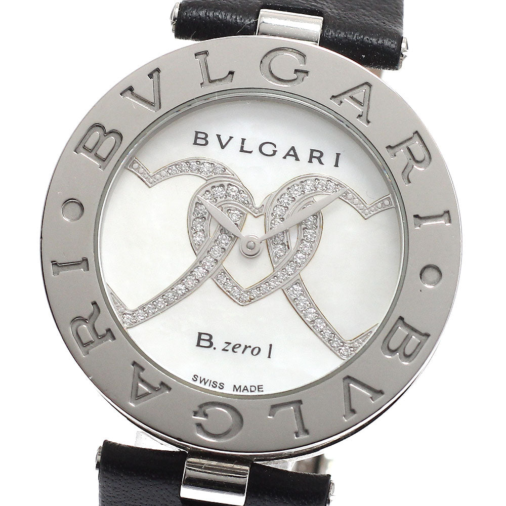BVLGARI B-zero1 BZ35S Triple Heart Diamond White Shell Dial White shell Dial Quartz Ladies Watch_931572
