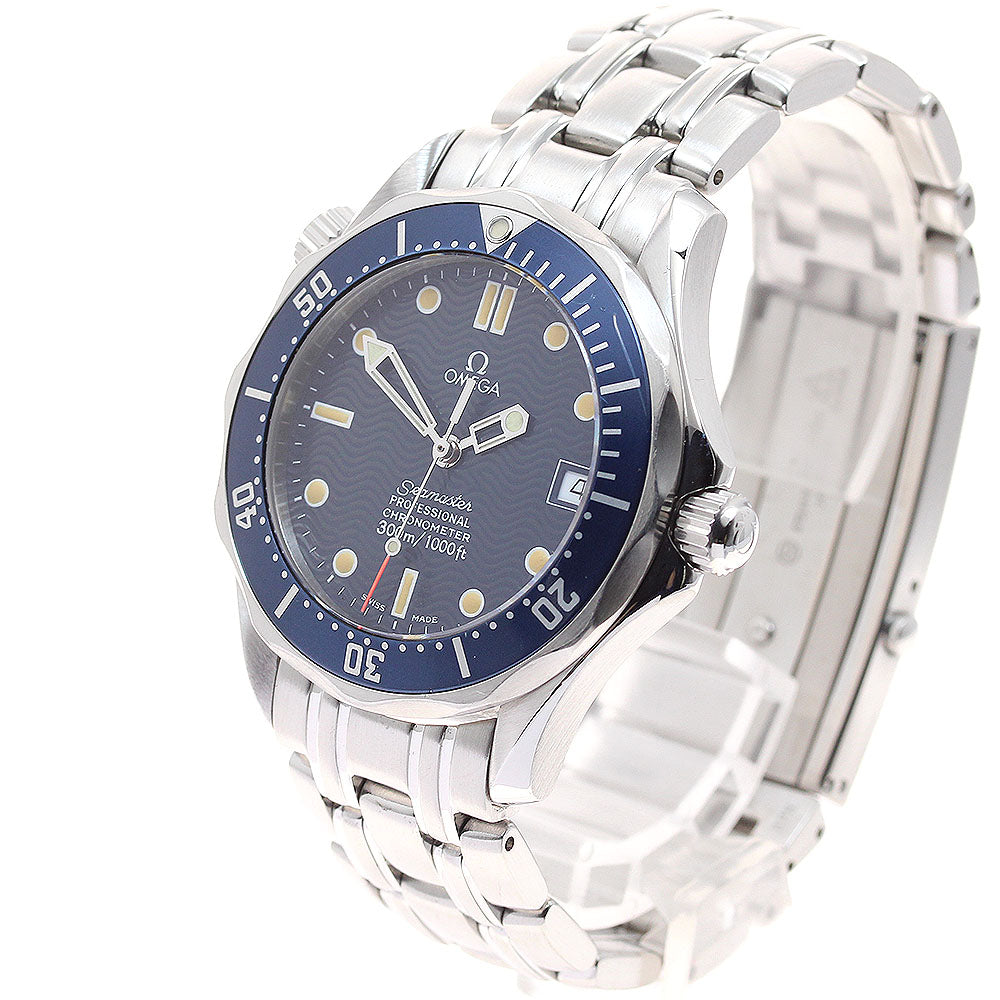 OMEGA Seamaster300 2551.80 Date Navy Dial Automatic Boy's Watch_931623