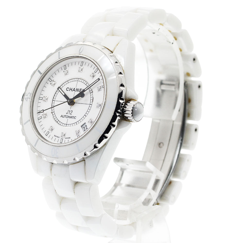 CHANEL J12 H1629 38mm White Ceramic Date white Dial Automatic Men's Watch_931624