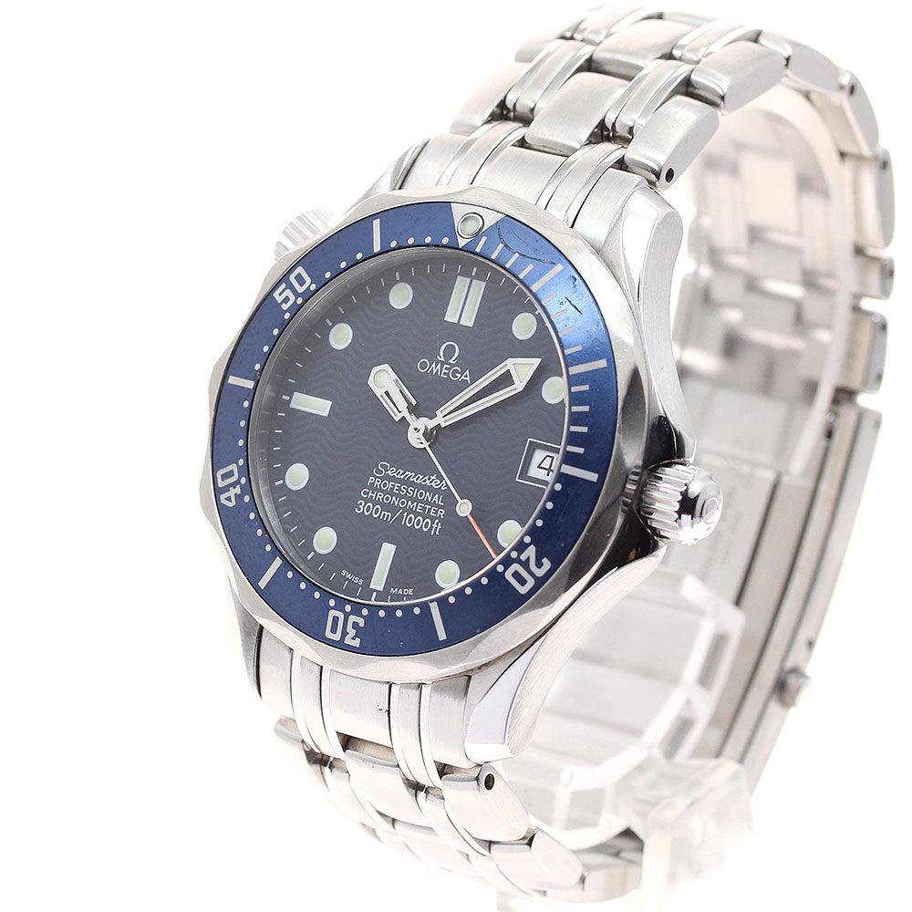 OMEGA Seamaster300 2551.80 Date Navy Dial Automatic Boy's Watch_931637