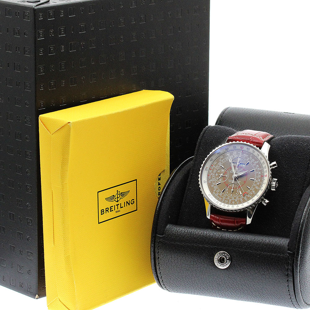 BREITLING Montbrillanda Datra A21330 Triple calendar chronograph Brown Dial Automatic Men's Watch_931660