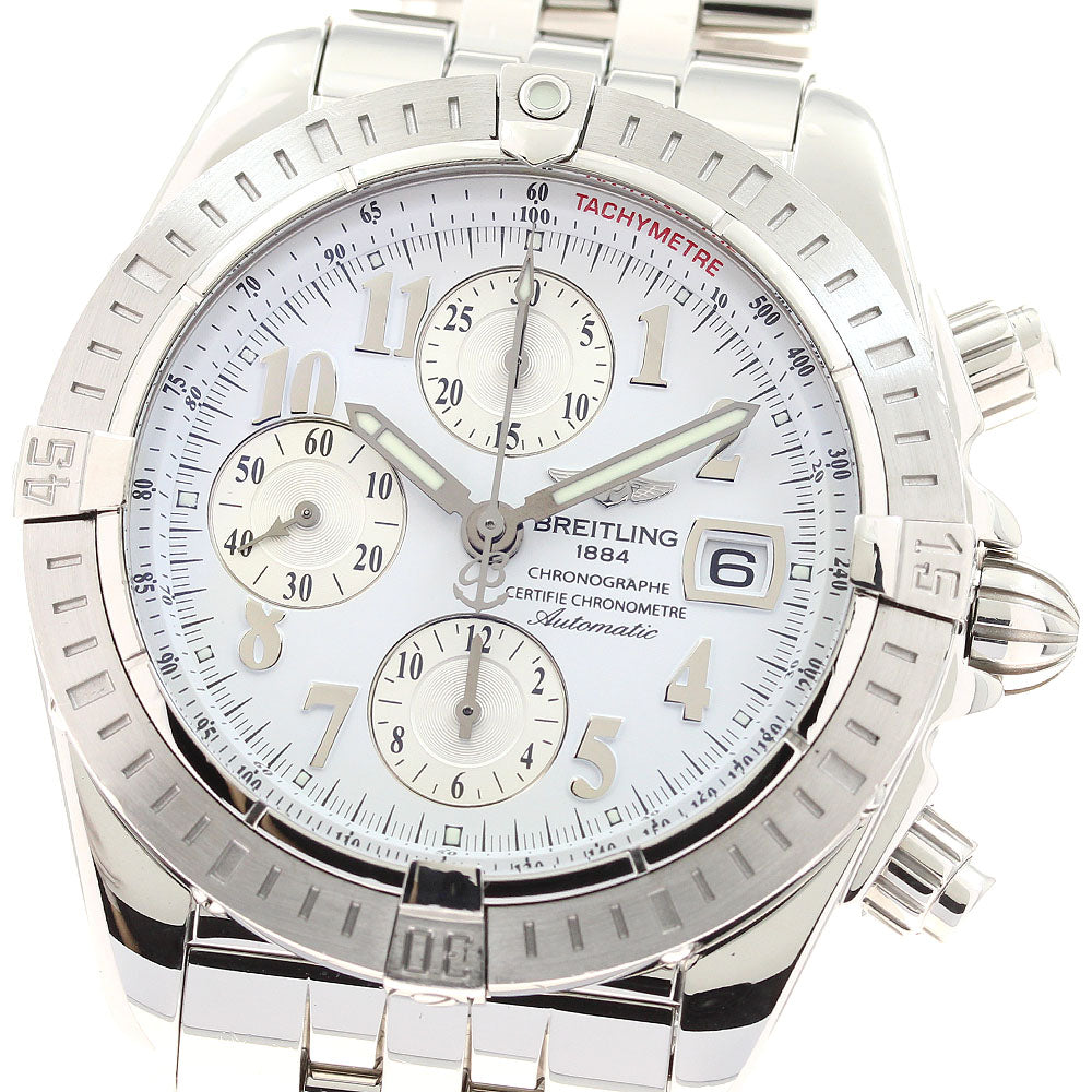 BREITLING Chronomat Evolution A13356 white Dial Automatic Men's Watch_931695