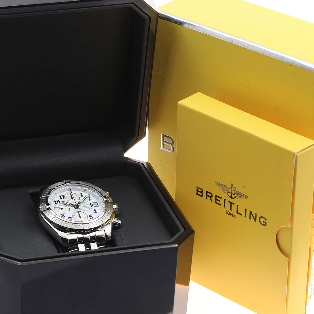 BREITLING Chronomat Evolution A13356 white Dial Automatic Men's Watch_931695