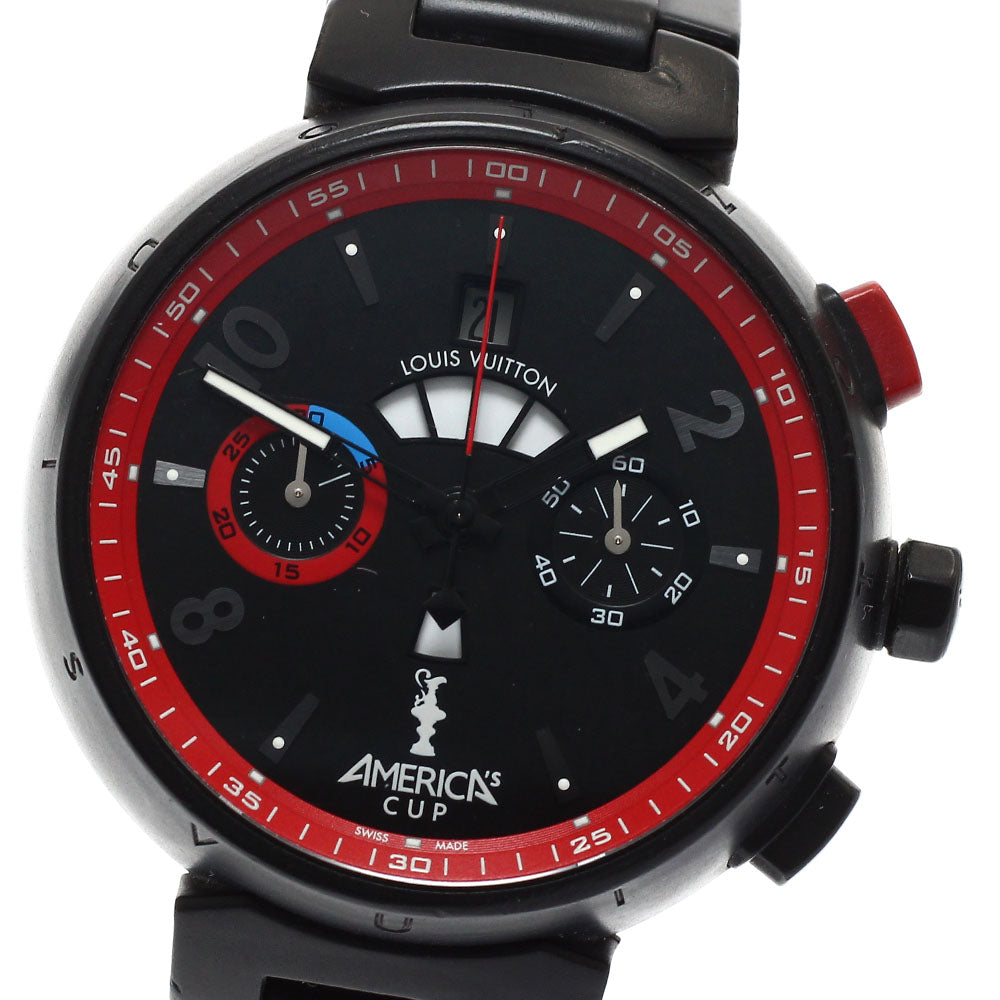 LOUIS VUITTON Tambour Marine Sports America's Cup Q102H Limited to 720 pieces worldwide Black / red Dial Automatic Men's Watch_931732