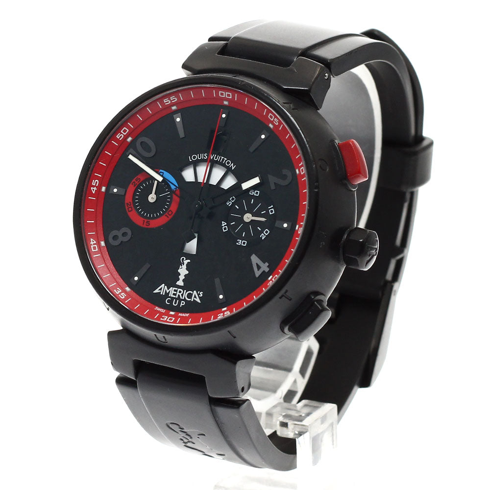LOUIS VUITTON Tambour Marine Sports America's Cup Q102H Limited to 720 pieces worldwide Black / red Dial Automatic Men's Watch_931732