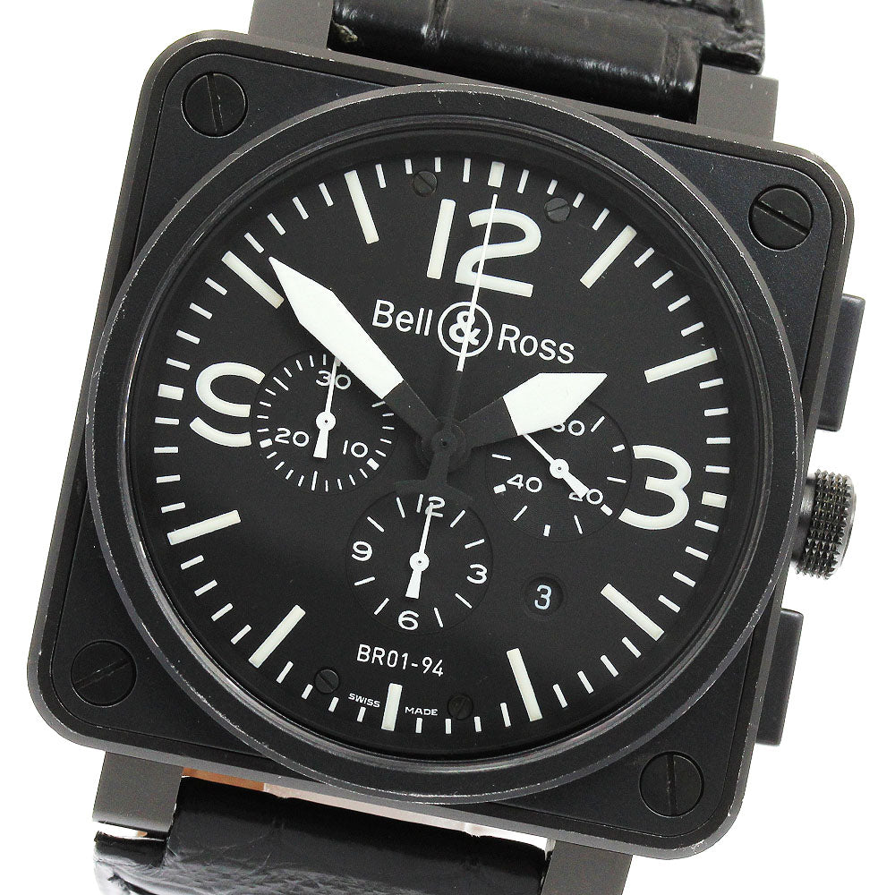 Bell＆Ross Aviation BR01-94 Date Chronograph black Dial Automatic Men's Watch_931754