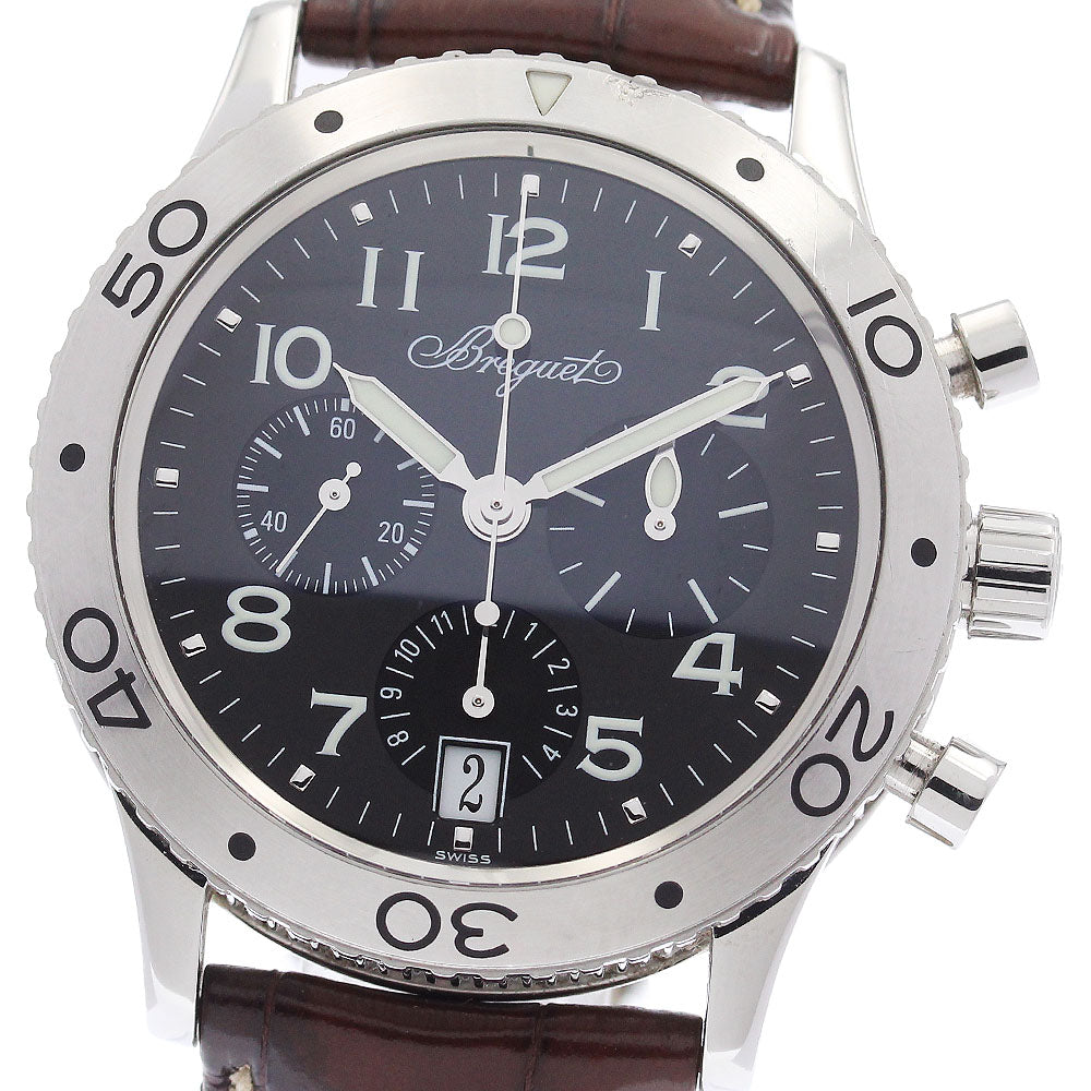 Breguet Transatlantic Type XX 3820ST/H2/9W6 Chronograph black Dial Automatic Men's Watch_931771