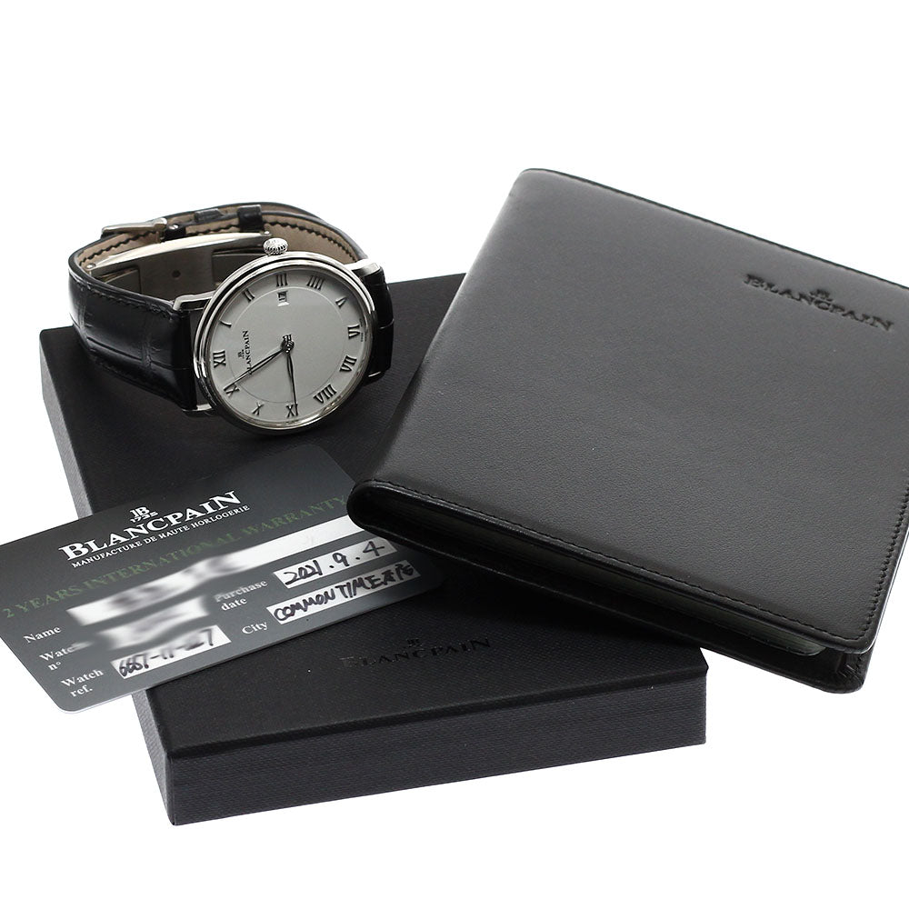 Blancpain Villeret Ultra Slim 6651-1127-5513 Date white Dial Automatic Men's Watch_931806