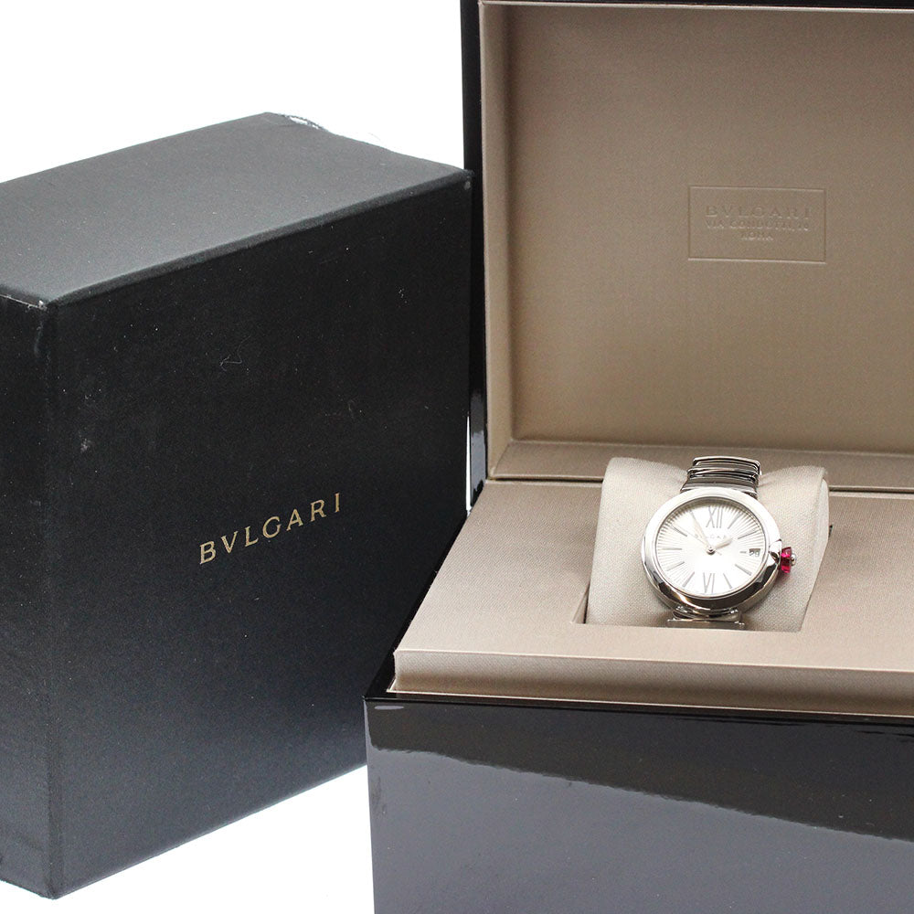 BVLGARI Le chair LU33S Date Silver Dial Automatic Ladies Watch_931808