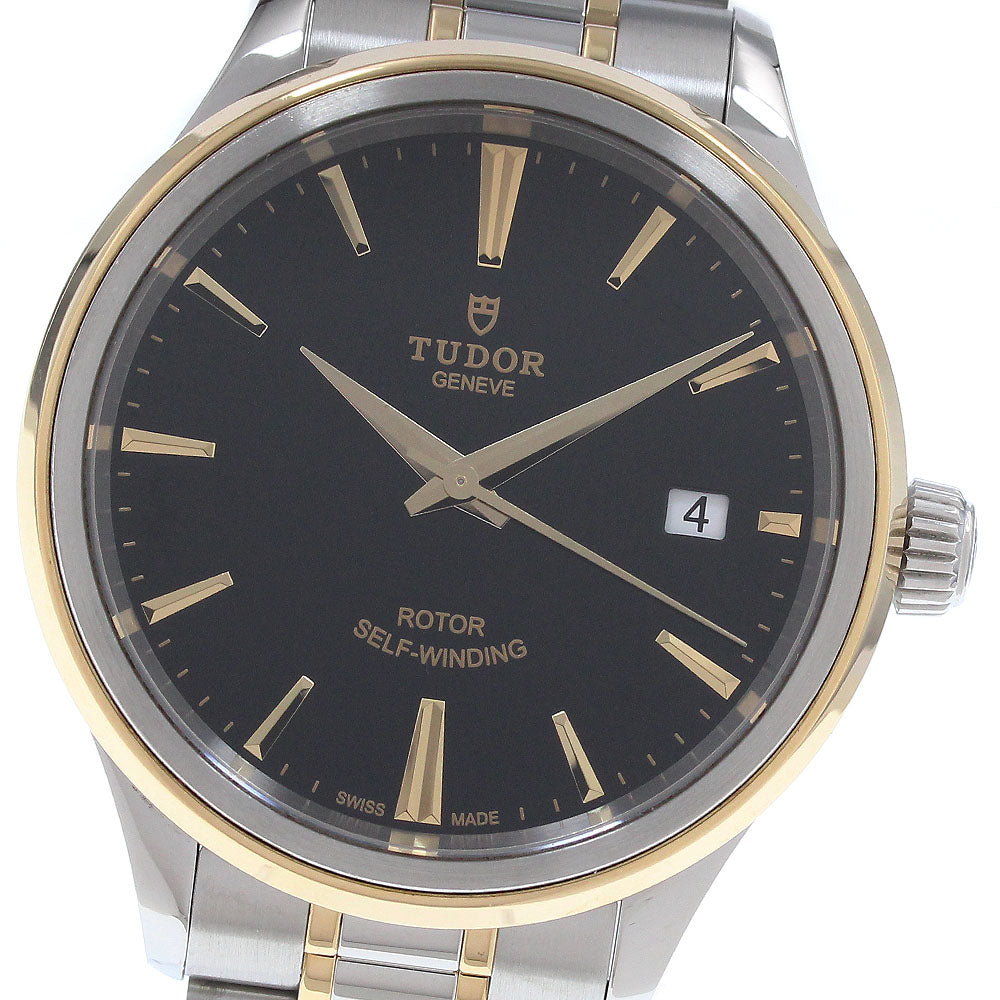 TUDOR style 12503 YG2 tone black Dial Automatic Men's Watch_931820