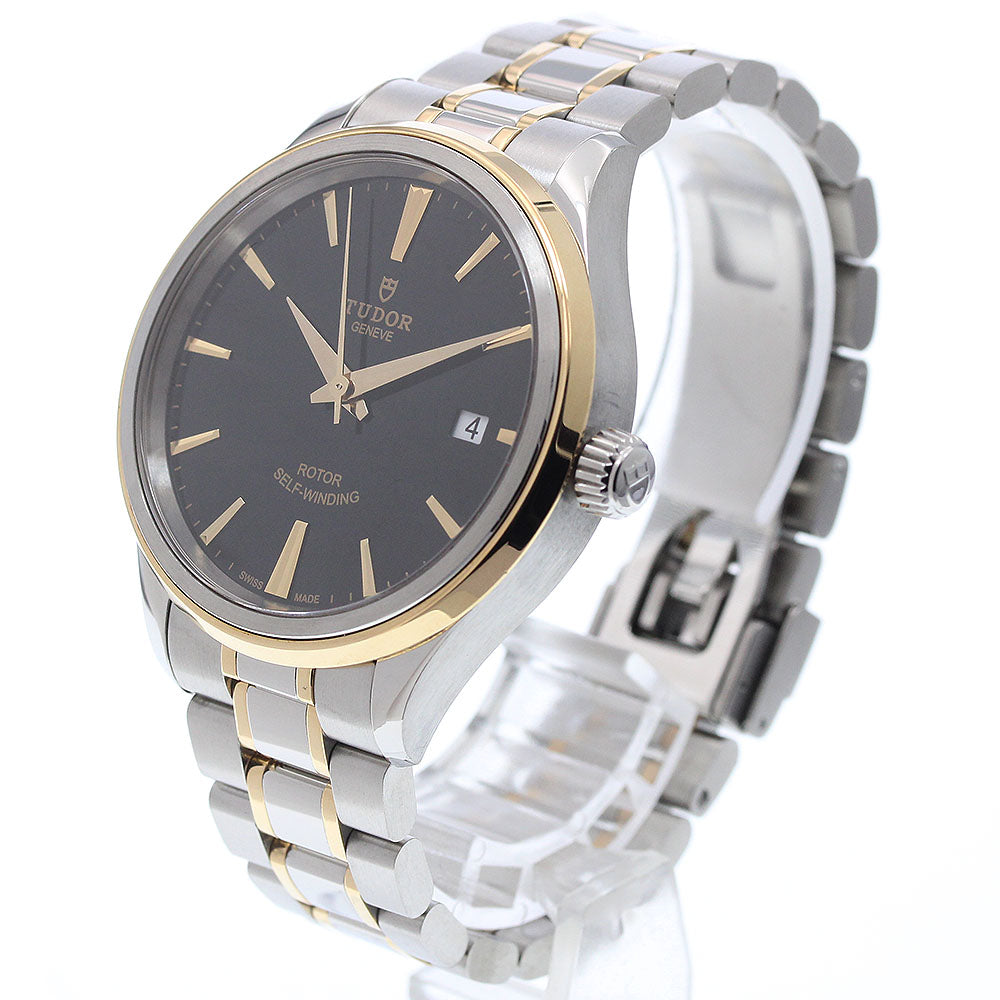 TUDOR style 12503 YG2 tone black Dial Automatic Men's Watch_931820