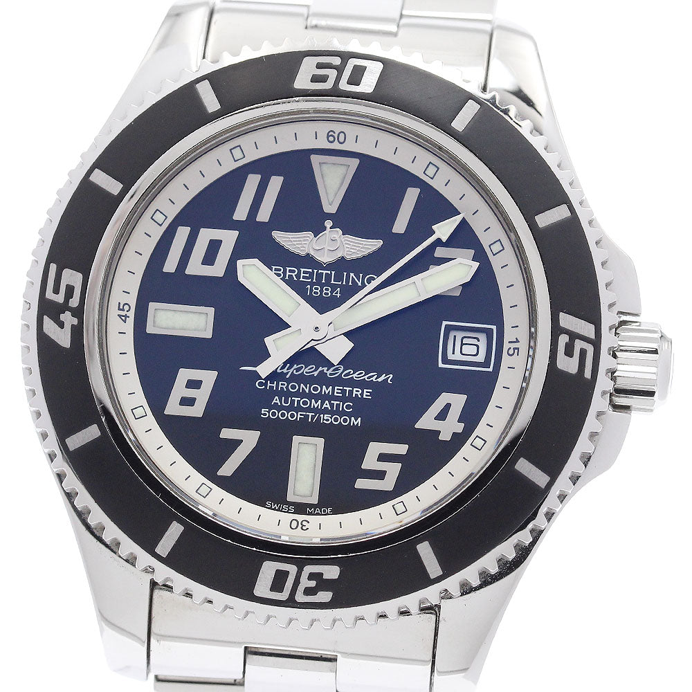 BREITLING Super Ocean 42 A17364 Date Black Dial Automatic Men's Watch_931832