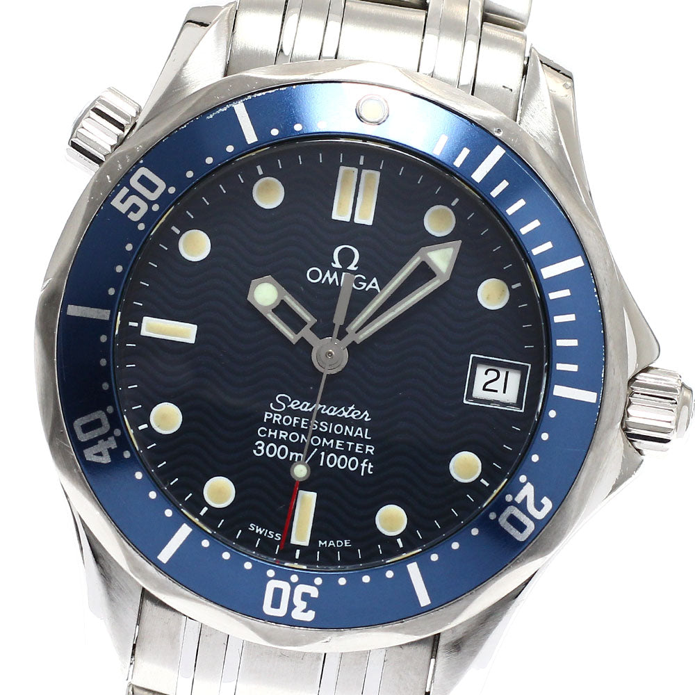 OMEGA Seamaster300 2551.80 Date Navy Dial Automatic Boy's Watch_931849