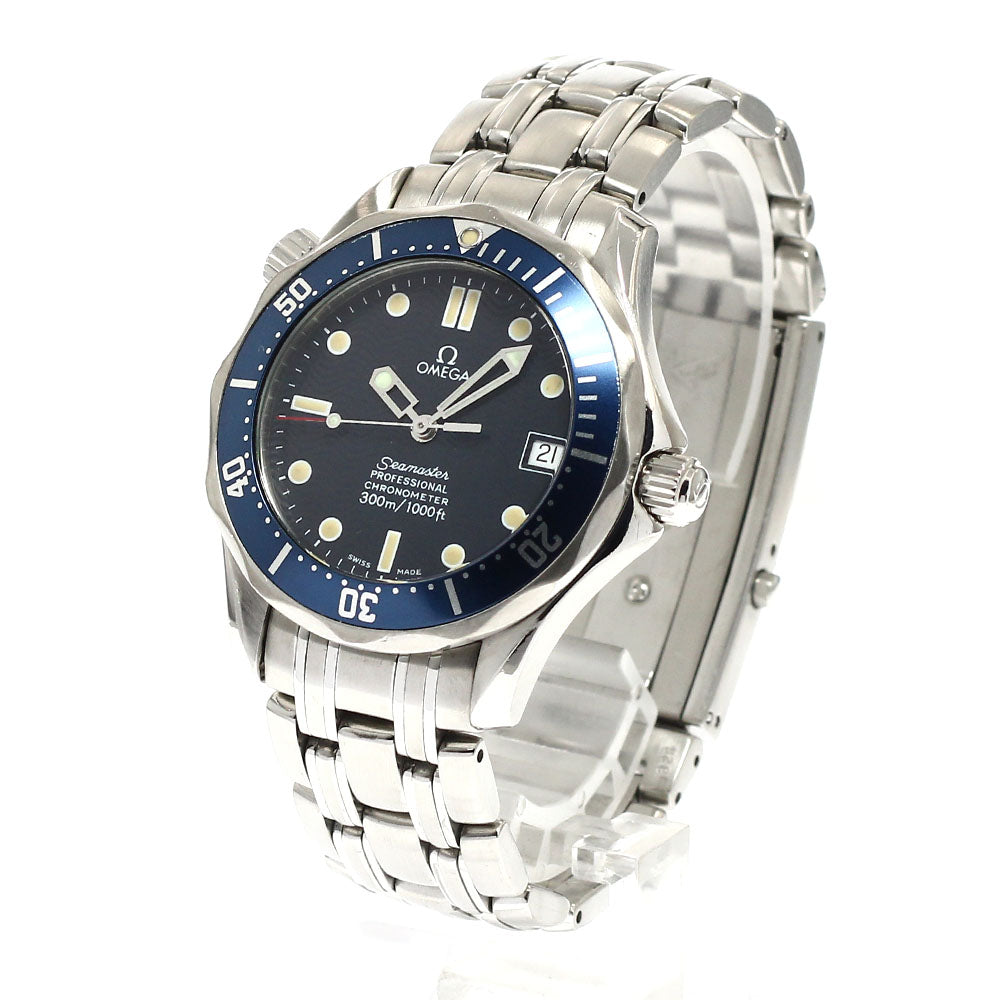 OMEGA Seamaster300 2551.80 Date Navy Dial Automatic Boy's Watch_931849