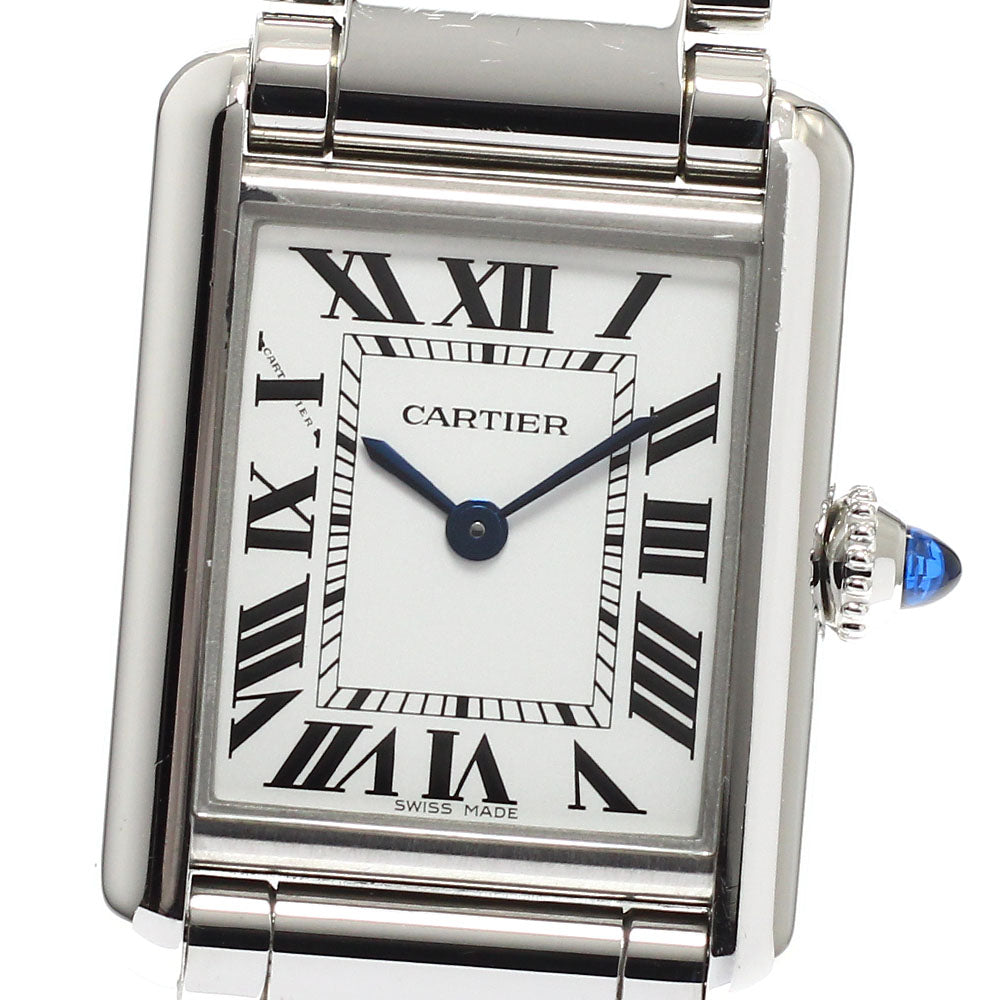 CARTIER tank mast SM WSTA0051 Silver Dial Quartz Ladies Watch_931854