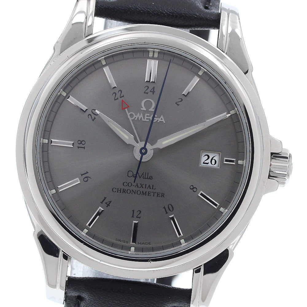 OMEGA De Ville Coaxial 4833.41.31 GMT Gray Dial Automatic Men's Watch_931872
