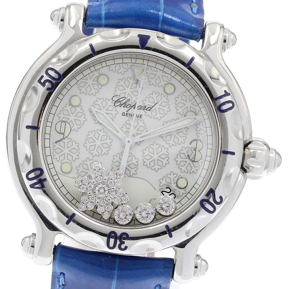 Chopard Happy sports 28/8948 Snowflake 3P Diamond white Dial Quartz Ladies Watch_931875
