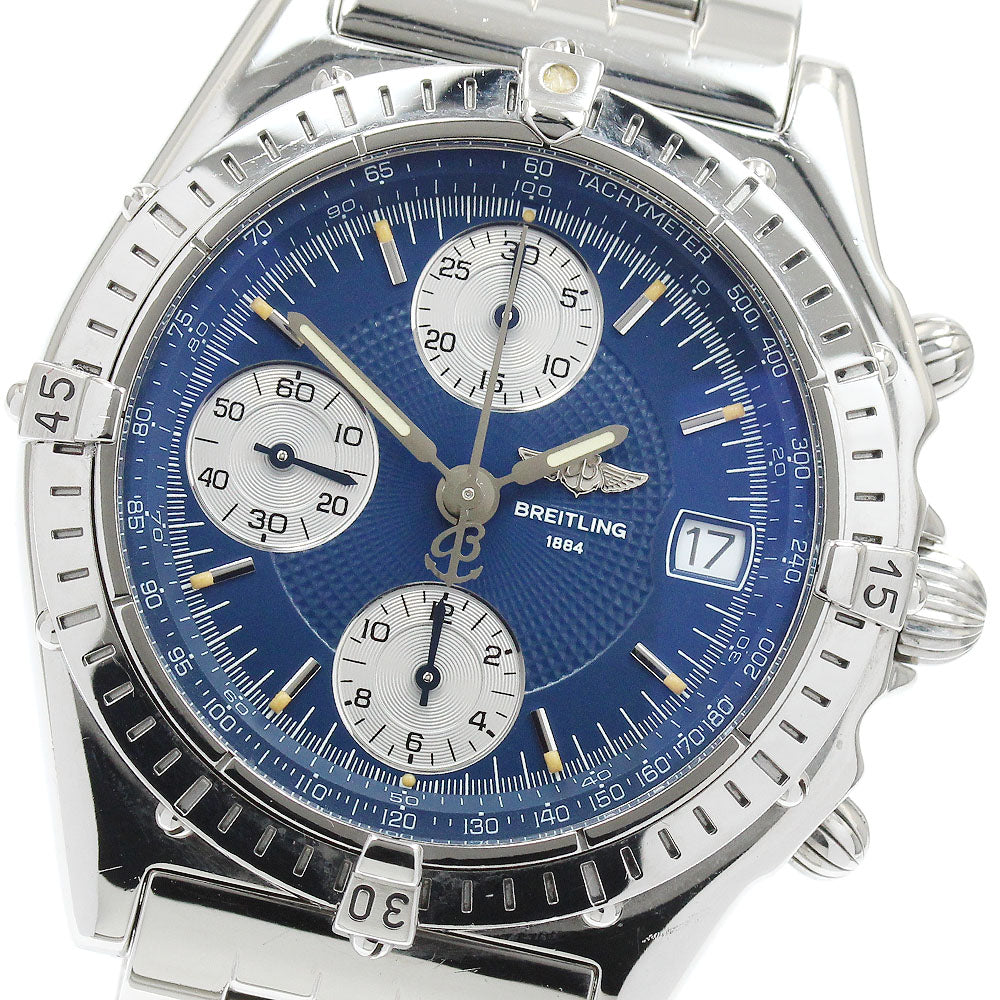 BREITLING Chronomat A13050.1 Chronograph Navy Dial Automatic Men's Watch_931882
