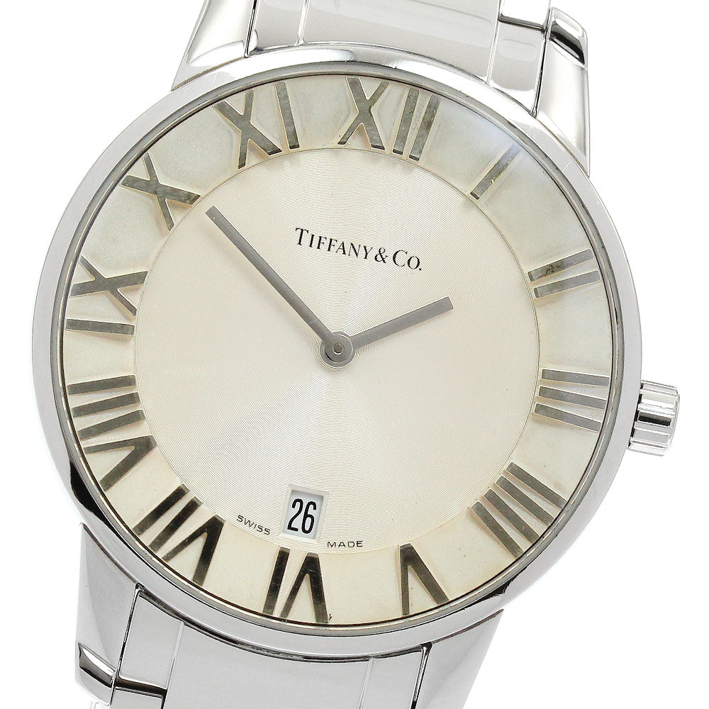 TIFFANY&Co. Atlas Dome Z1800.11.10A21A00A Date Silver Dial Quartz Men's_931890