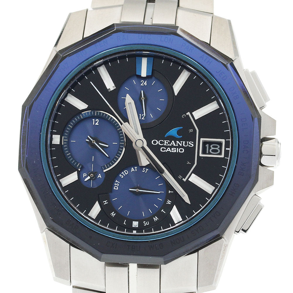 CASIO Oceanus Manta OCW-S6000-1AJF Date Solar Powered Radio Men's Watch_931893