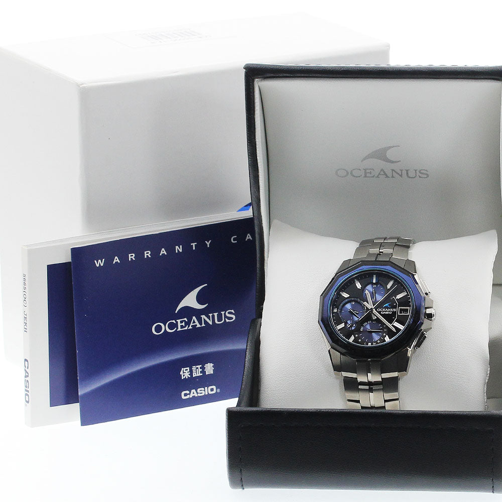 CASIO Oceanus Manta OCW-S6000-1AJF Date Solar Powered Radio Men's Watch_931893