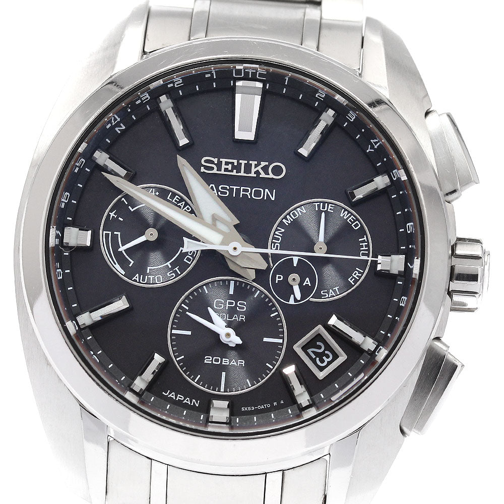 SEIKO Astron SBXC067/5X53-0AV0 black Dial Solar Powered Radio Men's Watch_931901