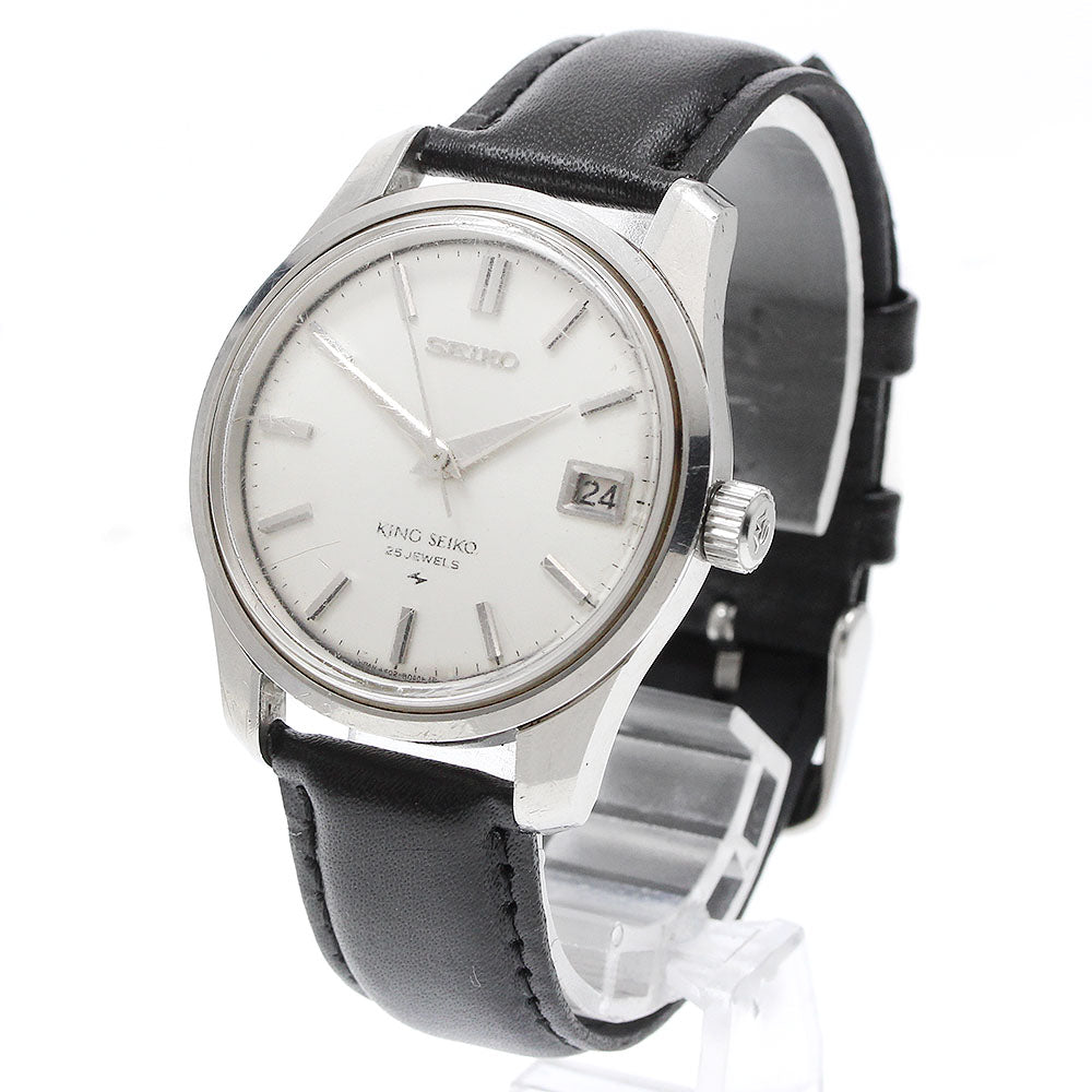 SEIKO King Seiko 4402-8000 Date Silver Dial Hand Winding Men's Watch_931936