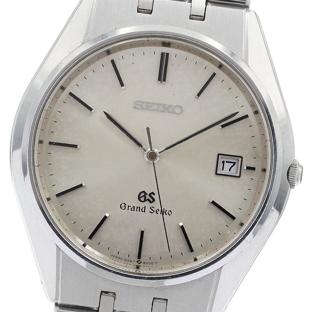 SEIKO Grand Seiko SBGS003/9587-8000 Date Silver Dial Quartz Men's Watch_931972