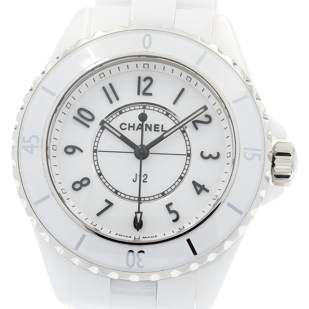 CHANEL J12 H5698 White Ceramic white Dial Quartz Ladies Watch_931982