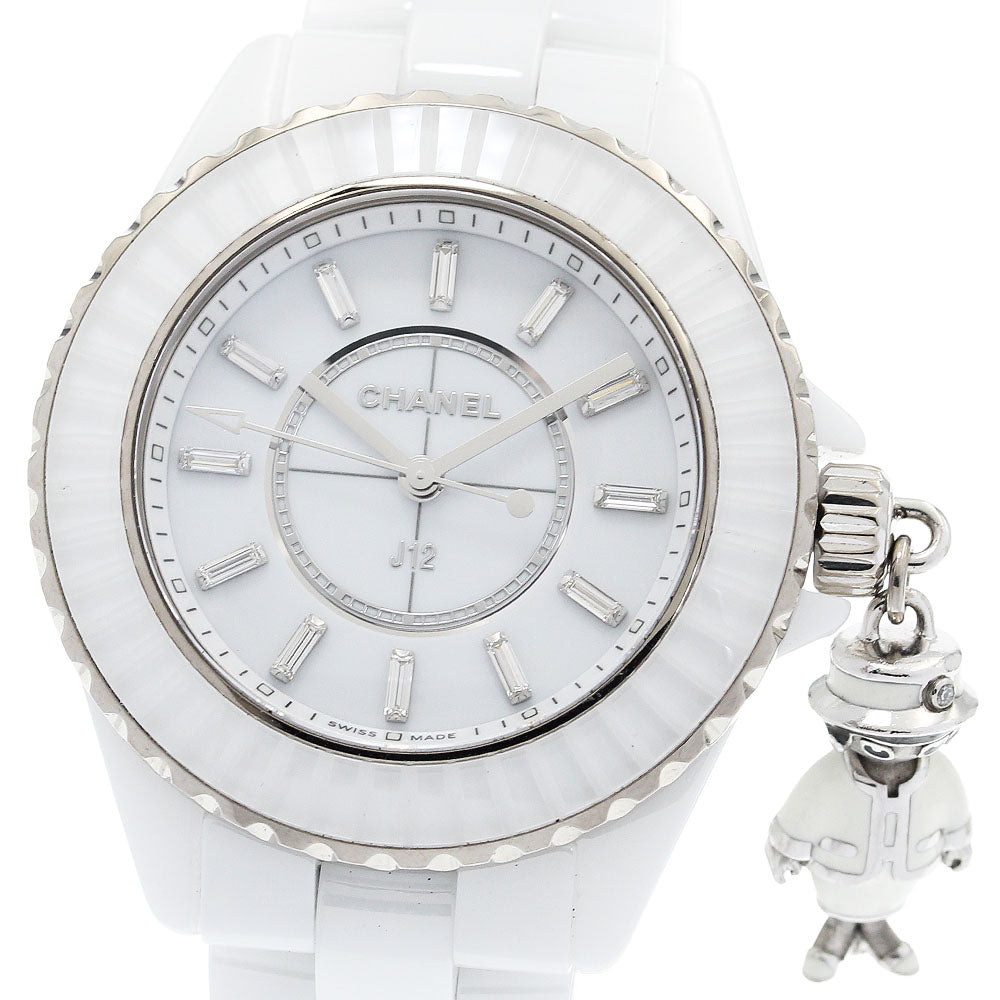 CHANEL Mademoiselle J12 Acte II H6478 White ceramic limited Quartz Ladies_931983
