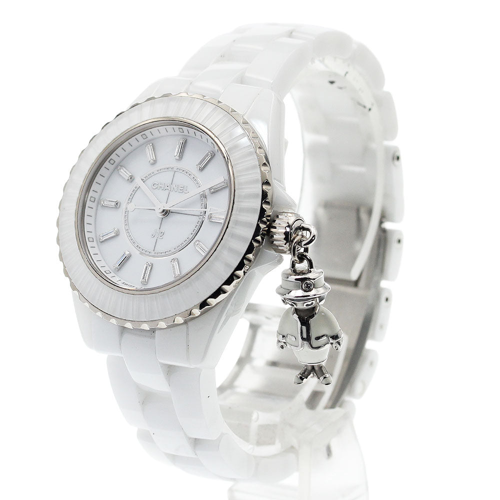 CHANEL Mademoiselle J12 Acte II H6478 White ceramic limited Quartz Ladies_931983