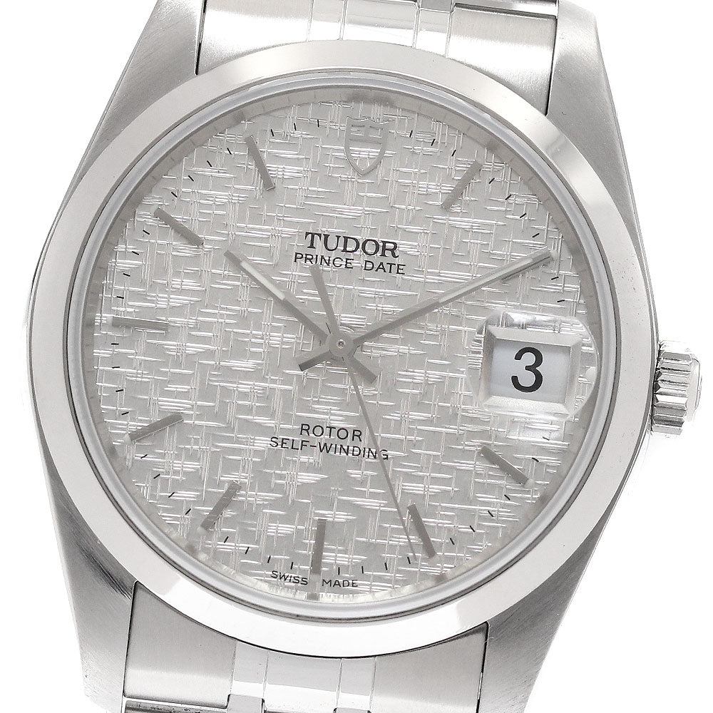 TUDOR Prince Date 74000N Silver Dial Automatic Men's Watch_931991