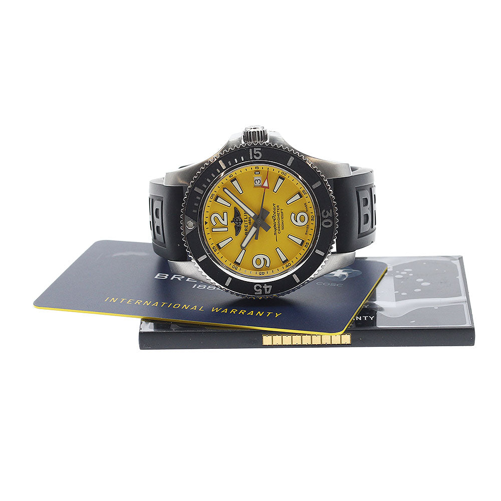 BREITLING Super Ocean 42 A17366 Date yellow Dial Automatic Men's Watch_932006