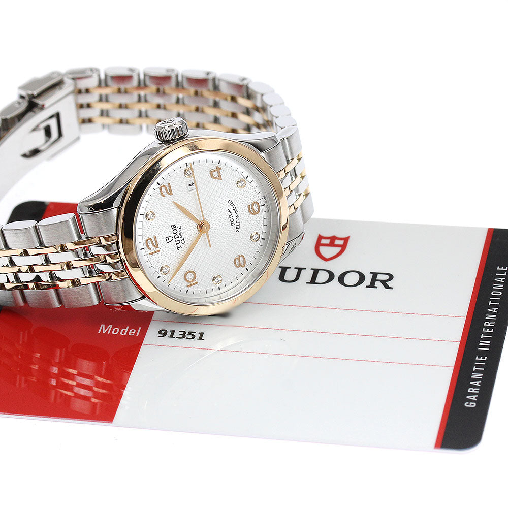 チュードル TUDOR 91351 1926 デイト 6Pダイヤ 自動巻き レディース 良品 保証書付き_932013 Tudor - チュードル TUDOR 91351 1926 デイト 6Pダイヤ 自動巻き