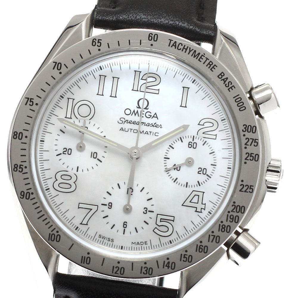 OMEGA Speedmaster 3834.70.36 Chronograph White shell Dial Automatic Boy's Watch_932029