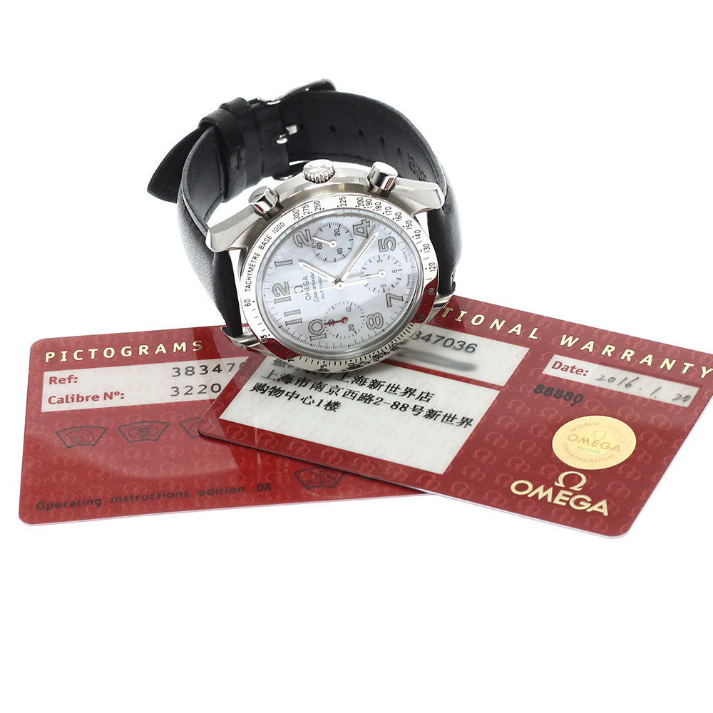 OMEGA Speedmaster 3834.70.36 Chronograph White shell Dial Automatic Boy's Watch_932029