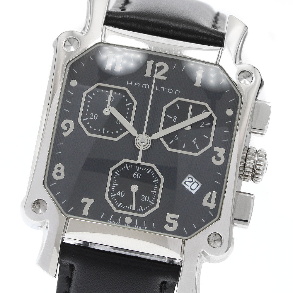 HAMILTON Lloyd H194120 Chronograph Date black Dial Quartz Men's Watch_932166