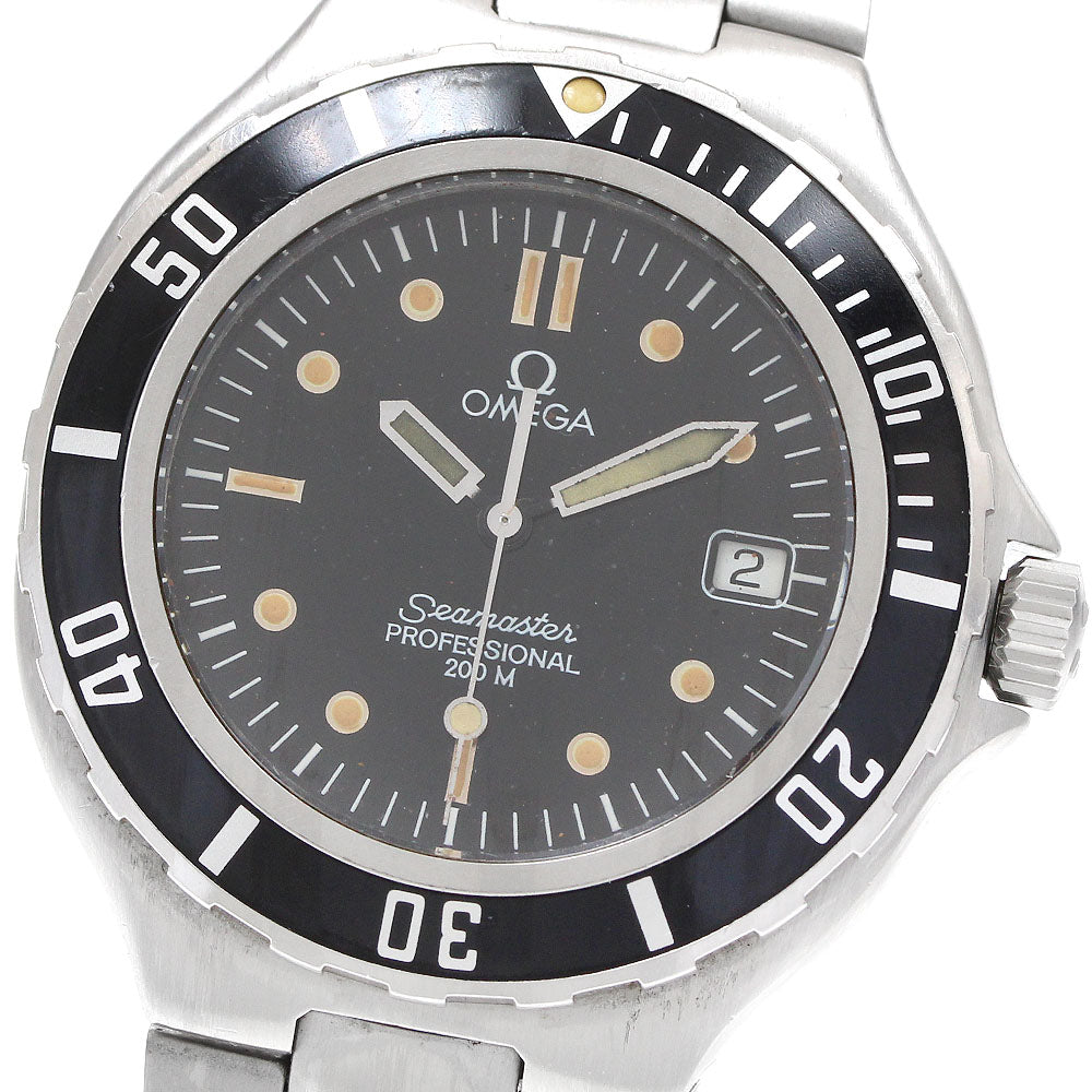 OMEGA Seamaster200 Date black Dial Quartz Men's Watch_932175