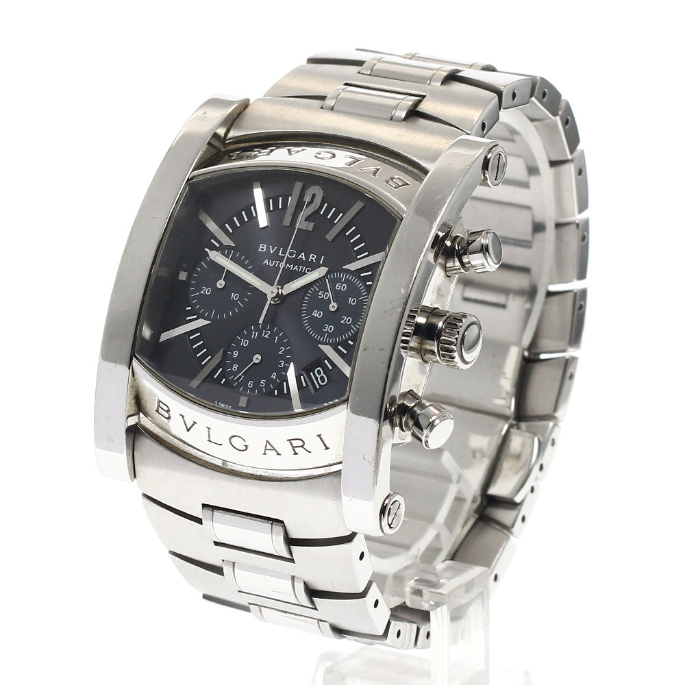 BVLGARI Assioma AA48SCH Chronograph Date gray Dial Automatic Men's Watch_932180