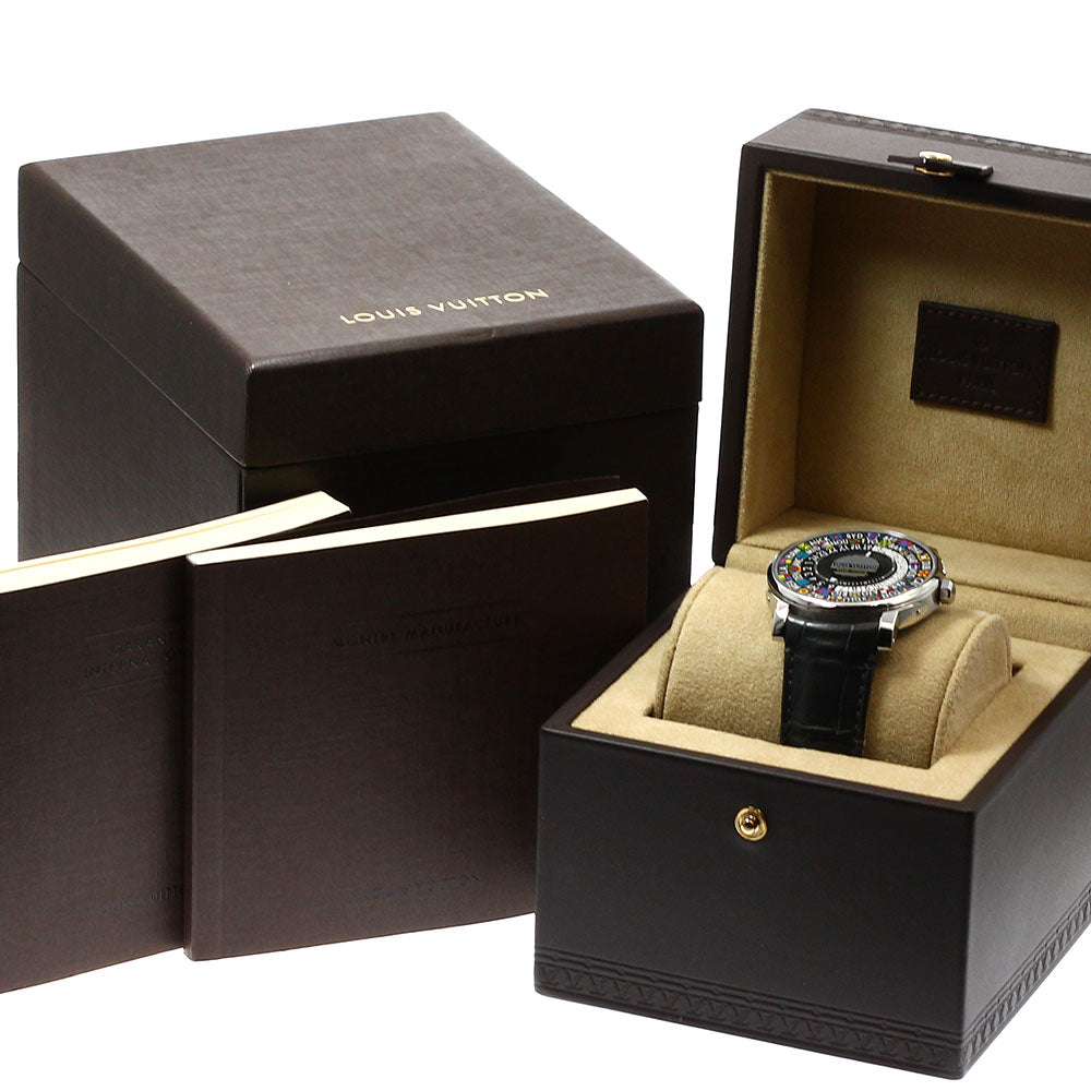 LOUIS VUITTON Escal time zone Q5D20 World time gray Dial Automatic Men's Watch_932191