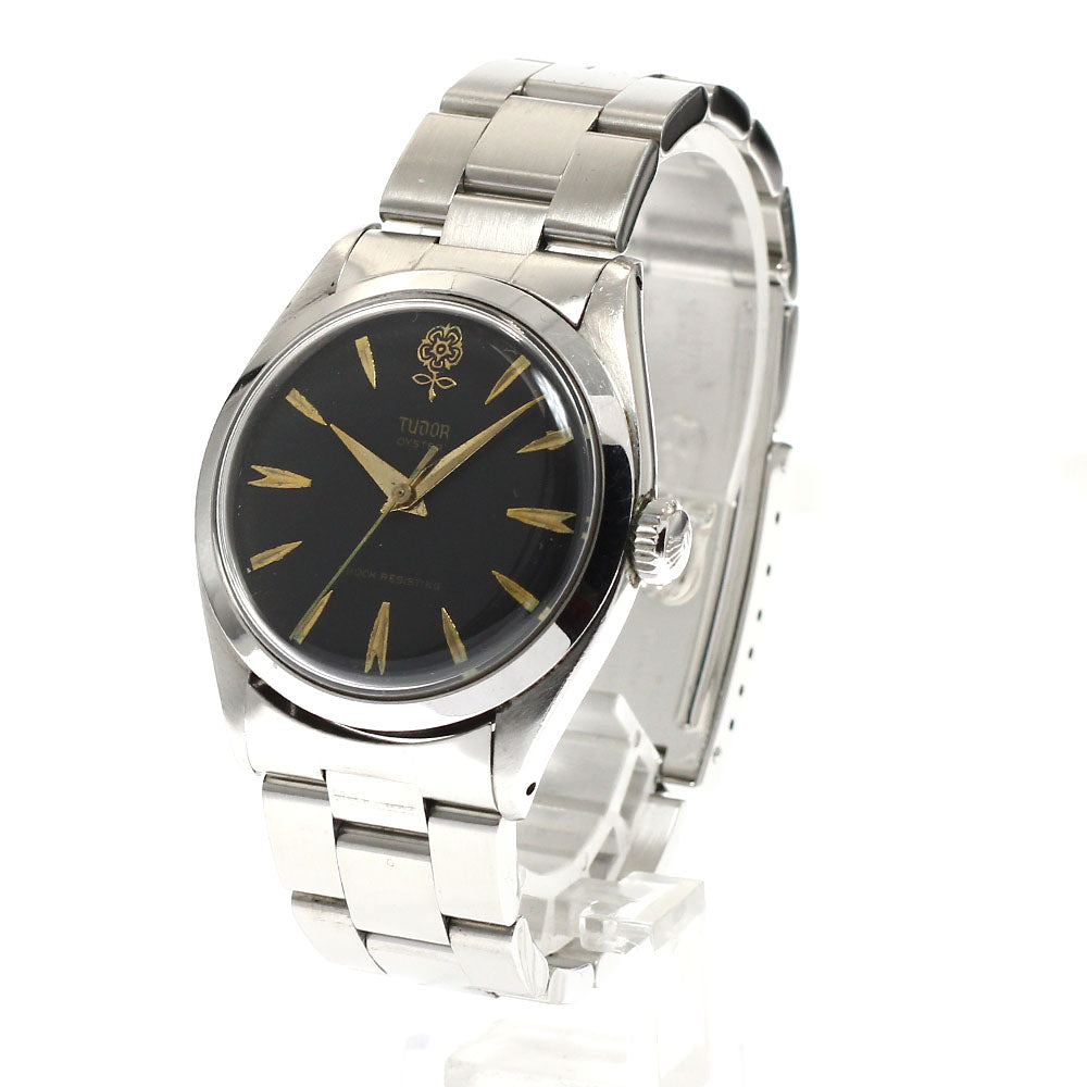 TUDOR Oyster 7934 Big rose Vintage Black Dial Hand Winding Men's Watch_932197
