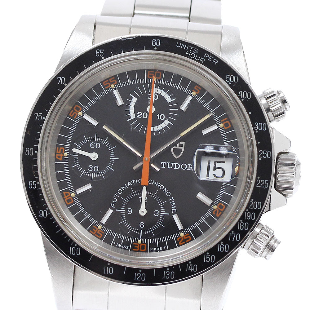 TUDOR Oyster Date Chronotime 94200 Cal.7750 black Dial Automatic Men's_932249