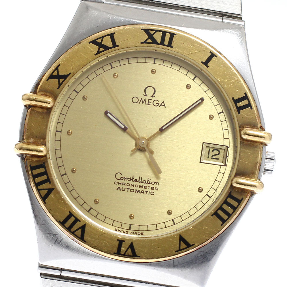 OMEGA Constellation Date Cal.1111 gold Dial Automatic Men's Watch_932263