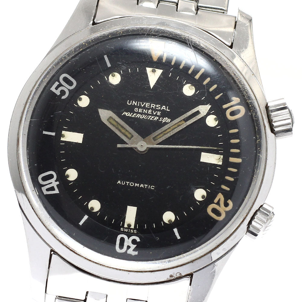 Universal Geneve Pole Router Sub 20369/1 black Dial Automatic Men's Watch_932284