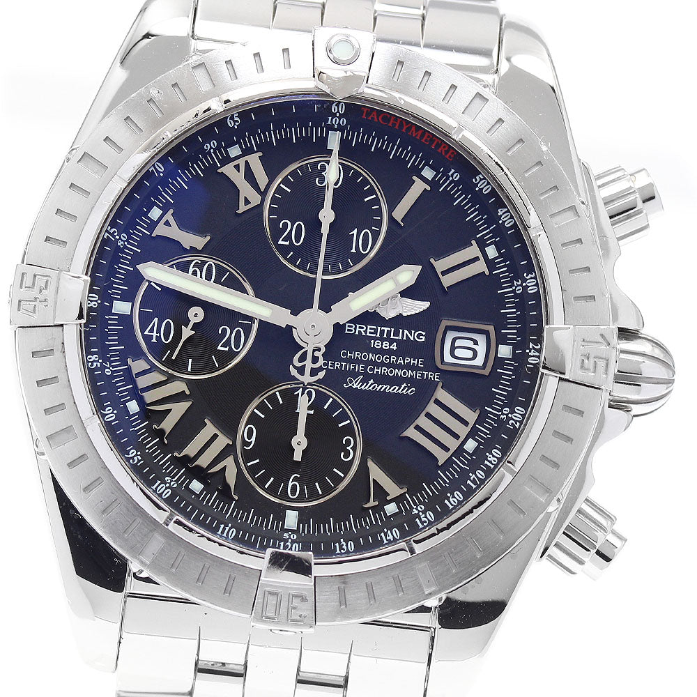 BREITLING Chronomat Evolution A13356 black Dial Automatic Men's Watch_932293