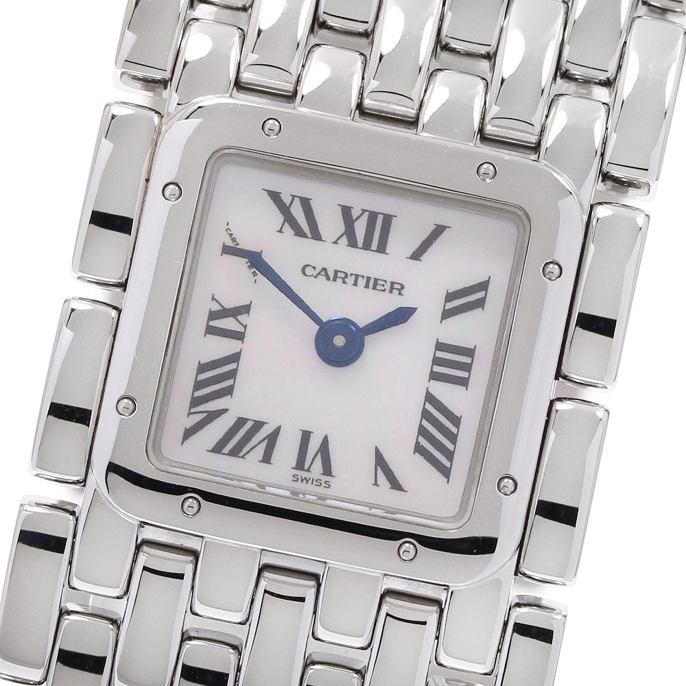 CARTIER PANTHERE Ribbon W61001T9 Shell dial White shell Dial Quartz Ladies Watch_932299