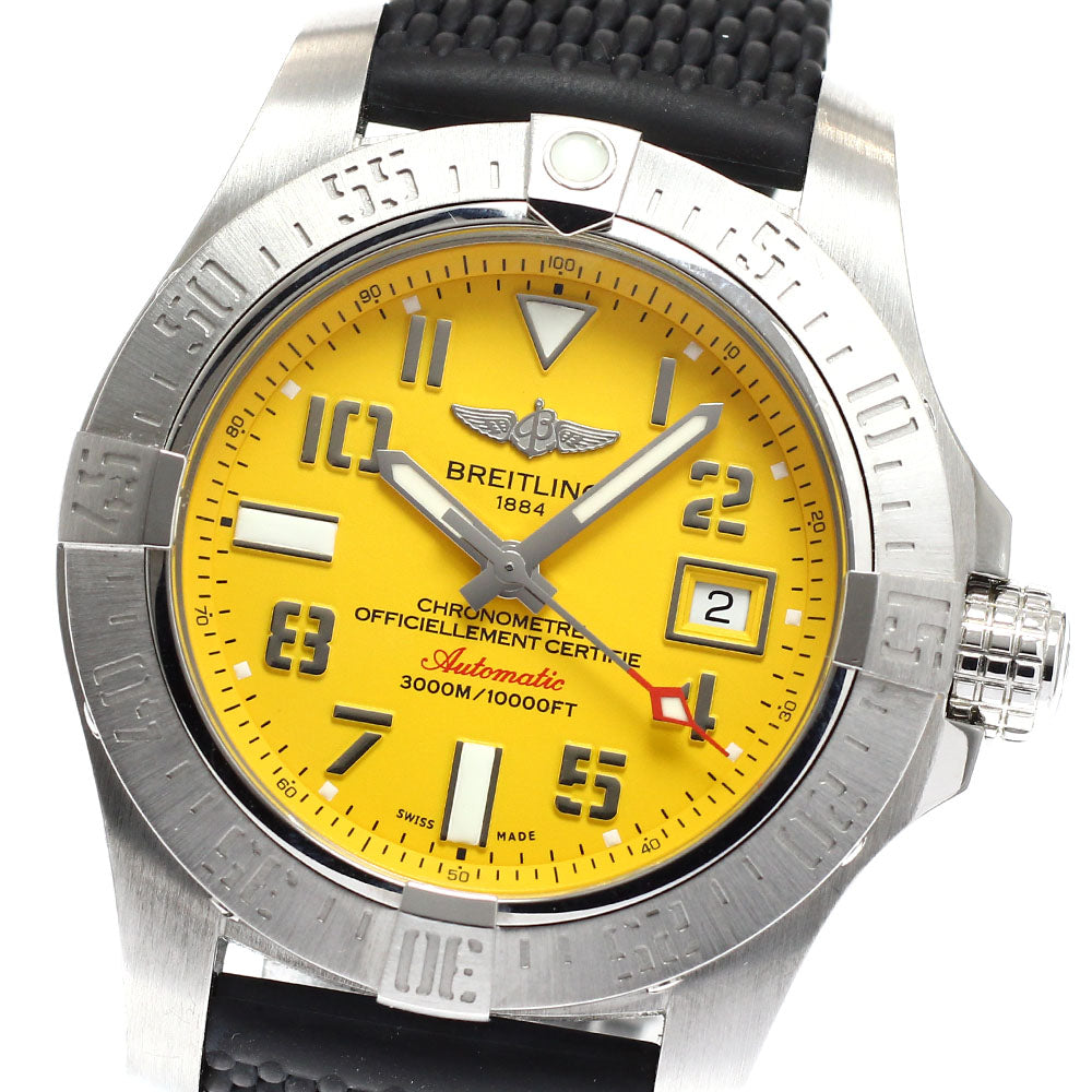 BREITLING Avenger II Seawolf A17331 yellow Dial Automatic Men's Watch_932304
