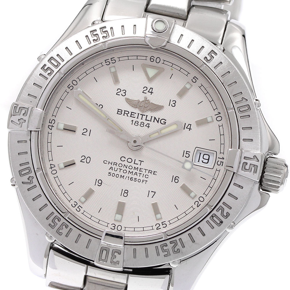 BREITLING Colt Ocean A17350 Date Silver Dial Automatic Men's Watch_932325