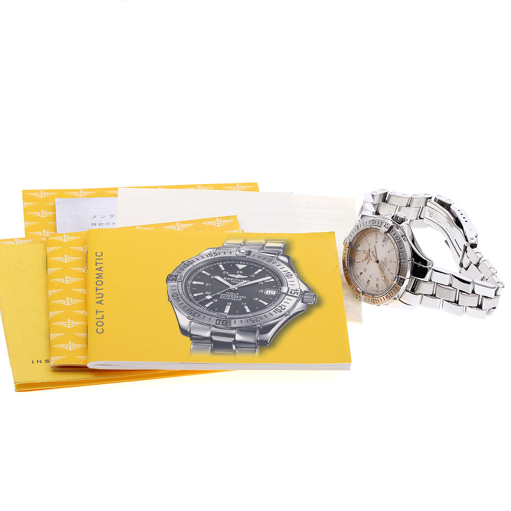 BREITLING Colt Ocean A17350 Date Silver Dial Automatic Men's Watch_932325