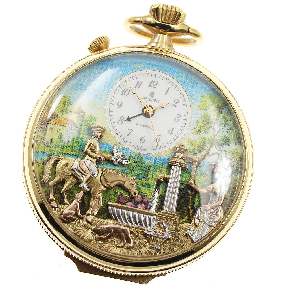 REUGE Pocket watch Karakuri music box Hand Winding Men's Pocket watch_932368